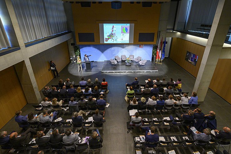 © Landtagsdirektion Tirol/Berger Die Tagung fand im Großen Saal des Tiroler Landhauses in Innsbruck statt.
