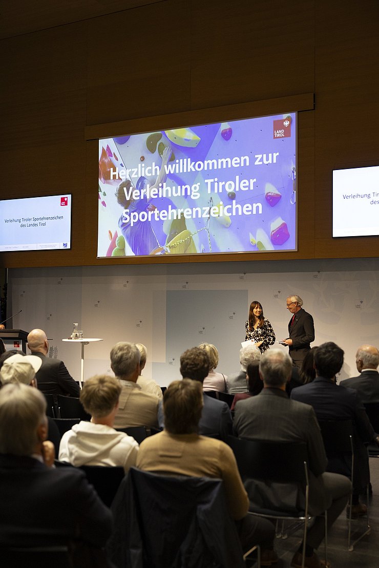 Impressionen Festakt Verleihung Tiroler Sportehrenzeichen 03. November 2025