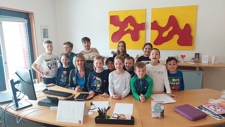 Besuch der Volksschule Grän