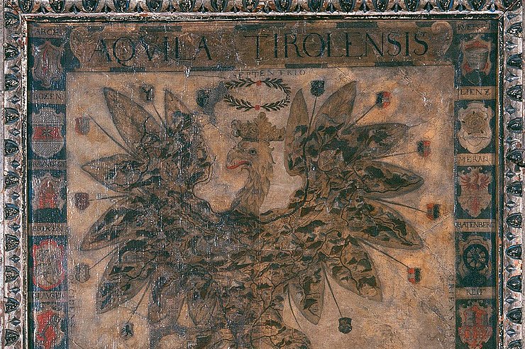 © Land Tirol / Tiroler Landesarchiv Tirol-Karte vom M. Burglechner 1611