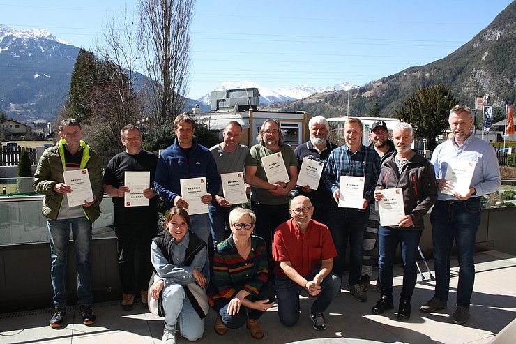 © Land Tirol Gruppenfoto Ausbildungskurs "Fachkundige Person"