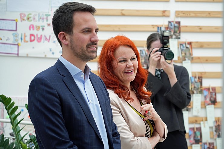 Freuten sich über das Zusammentreffen in Kufstein: BM Wiederkehr und LRin Hagele.