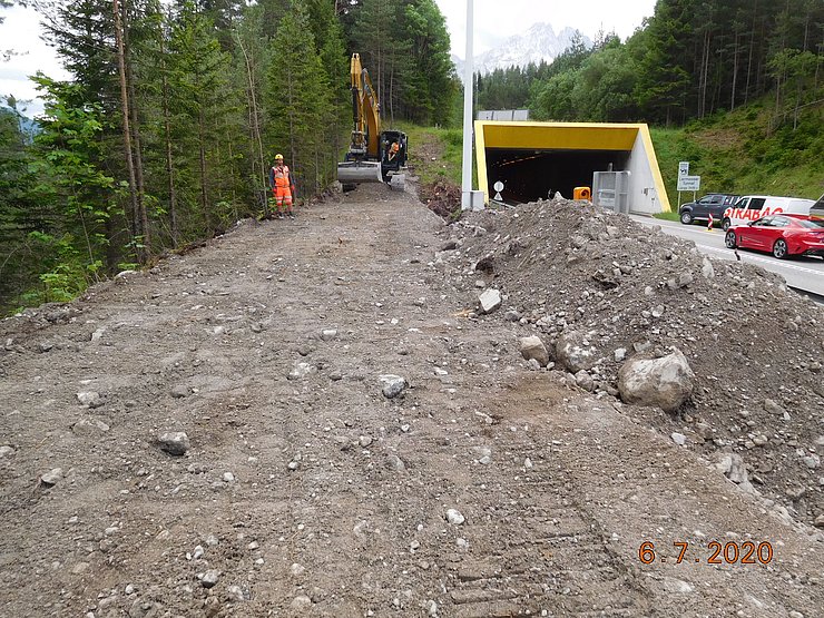 © Land Tirol/Hanny Erdbau Vorbereitung Dammkrone