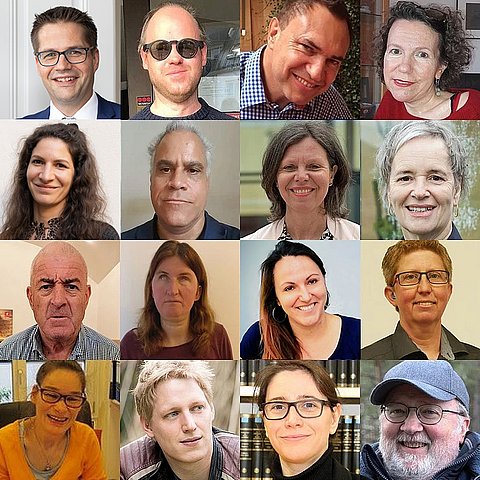 Collage mit Fotos aller Mitglieder