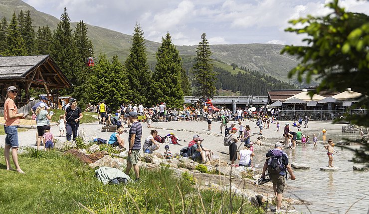 Gut standgehalten hatte noch das Wetter für eine feine Zeit im Erlebnispark Hög in Serfaus.