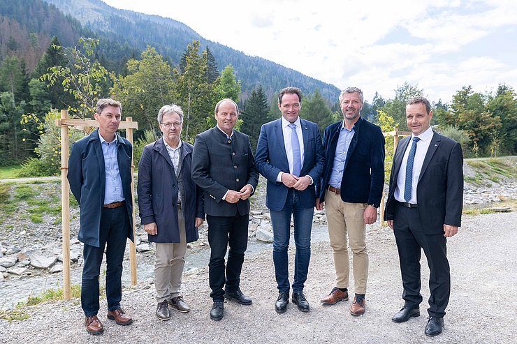 © Land Tirol/EXPA/Groder THEMENBILD, Fertigstellungsfeier Hochwasserschutz Drau Sillian