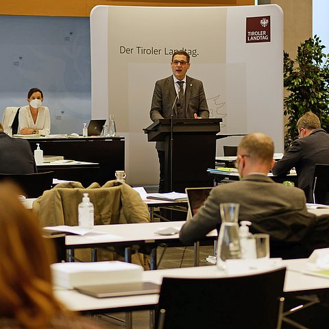 Bundesratspräsident Peter Raggl stellte heute im Landtag die Schwerpunkte seiner Präsidentschaft vor.