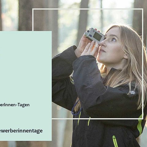 Werbeplakat für die BewerberInnen-Tage