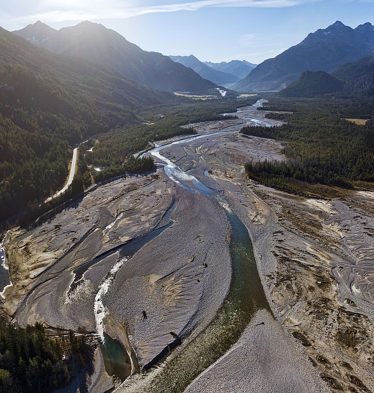 © Land Tirol/Eder Umlagerungsstrecke am Lech