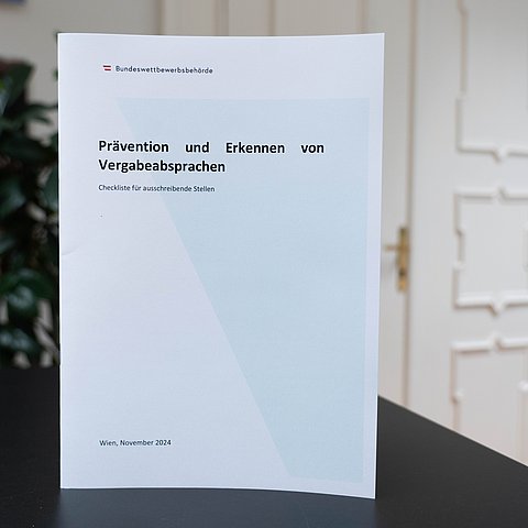 Prävention und Erkennen von Vergabesprachen, Checkliste für ausschreibende Stellen