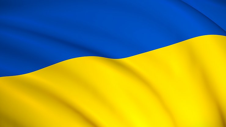 © Shutterstock Ukraine-Flagge