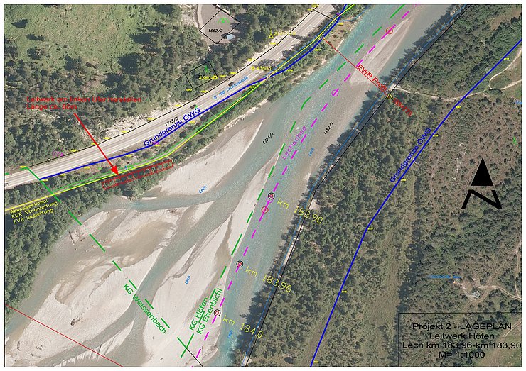 © Land Tirol/Reiter Lageplan - Übersicht