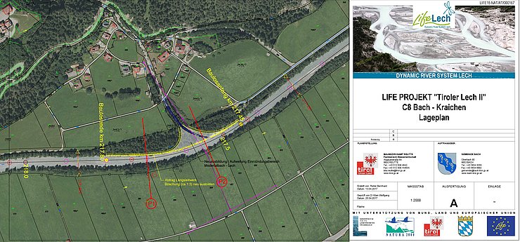 Übersicht über die Bauarbeiten