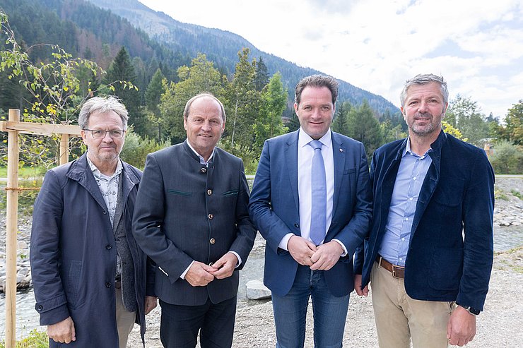 © Land Tirol/EXPA/Groder THEMENBILD, Fertigstellungsfeier Hochwasserschutz Drau Sillian