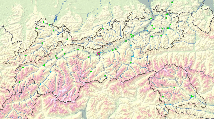 © Land Tirol/Tiris Kartendarstellung Hydro Online