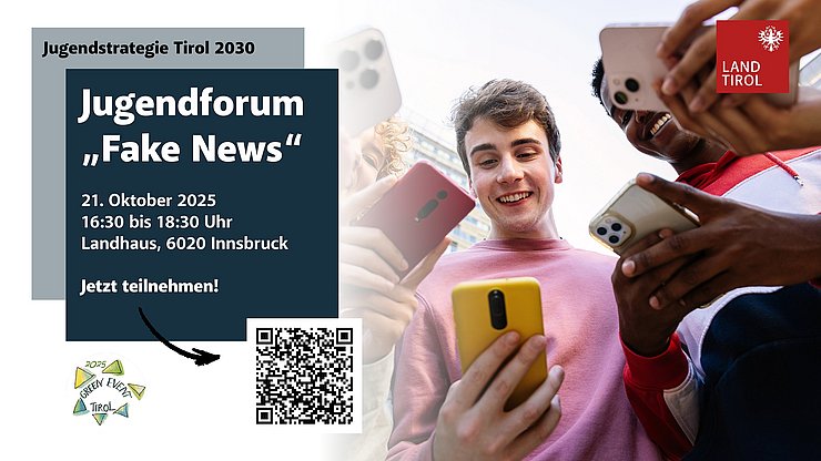 © Land Tirol/Shutterstock Jugendliche mit Handy