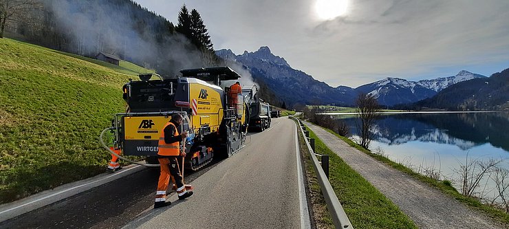 B199 Am Haldensee Fräsarbeiten