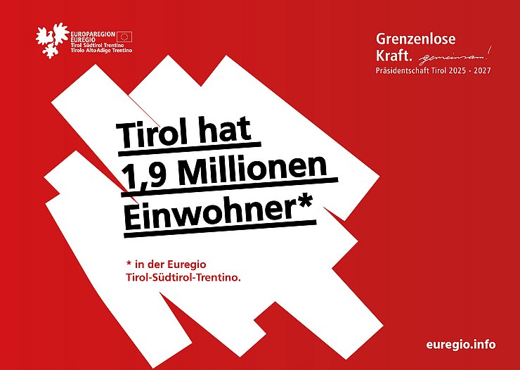 Schrift auf rot-weißem Grund