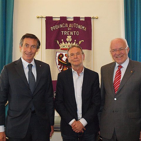 LTP Thomas Widmann, Südtirol, LTP Bruno Dorigatti, Trento, LTP Herwig van Staa, Tirol