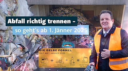 Abfall richtig trennen - so geht's ab 1. Jänner 2025