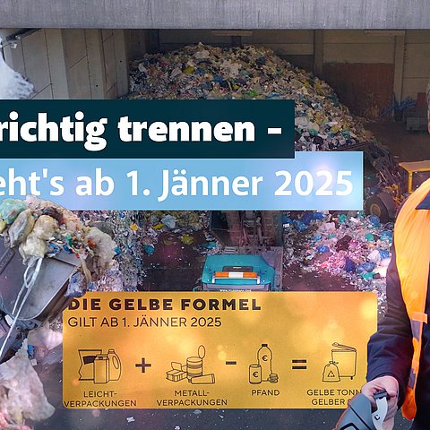 Abfall richtig trennen - so geht's ab 1. Jänner 2025