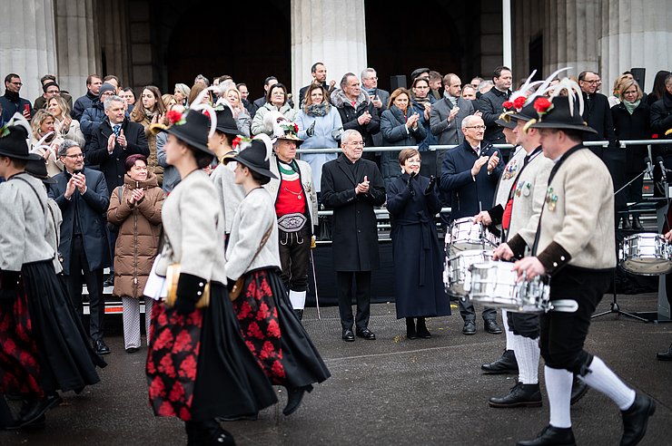 © Carina Karlovits/HBF Landesüblicher Empfang bei der Angelobung