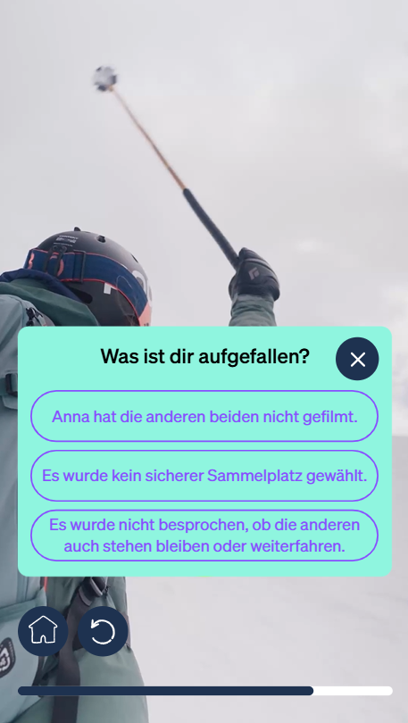 © snow.institute Screenshot aus dem Tool